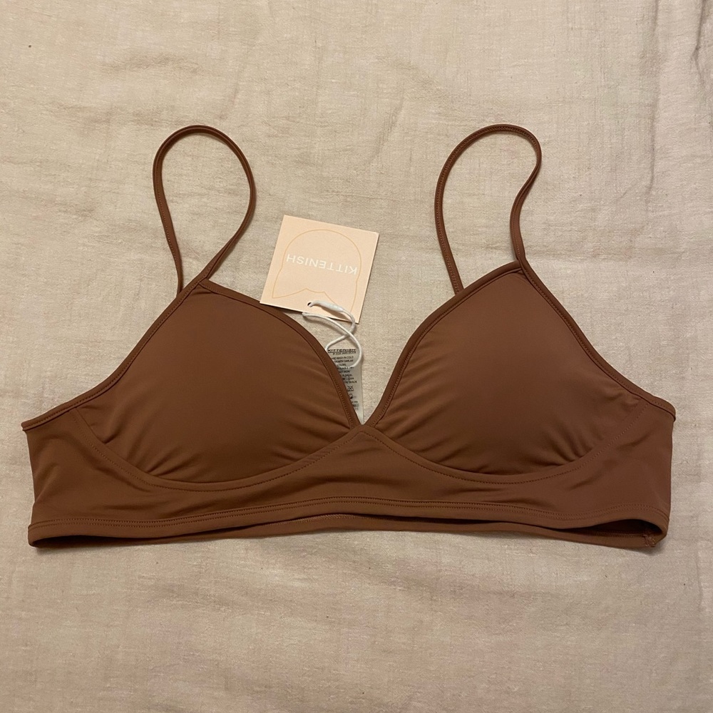 Kittenish - Brenna Mauve Bikini Top